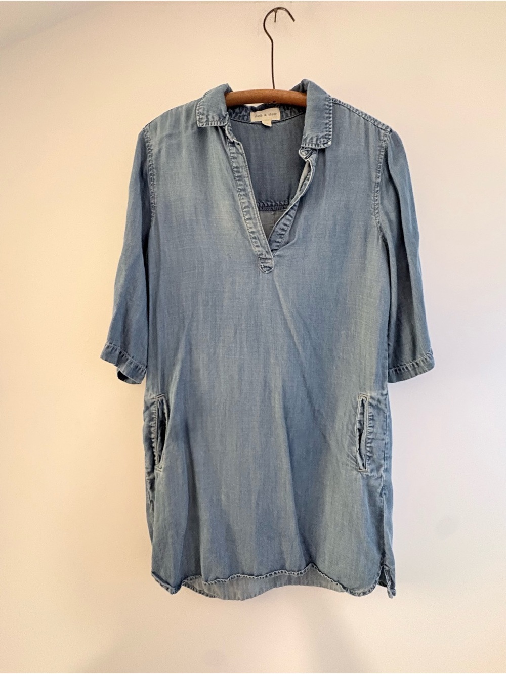 Chambray Cloth and Stone tunic dress, size S
